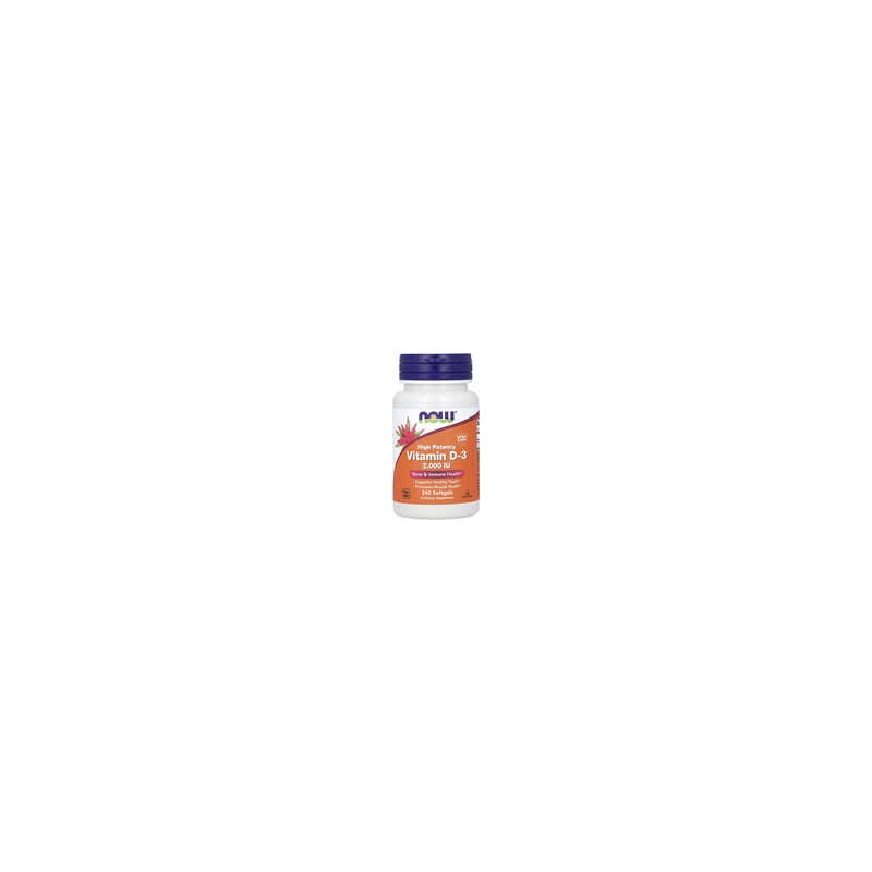 NOW Foods, Vitamina D3, Alta potencia, 2000 UI, 240 cápsulas blandas