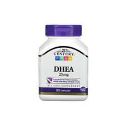 21st Century, DHEA, 25 mg, 90 cápsulas
