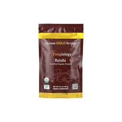 California Gold Nutrition, Fungiology®, Reishi orgánico certificado en polvo, 120 g (4,2 oz)