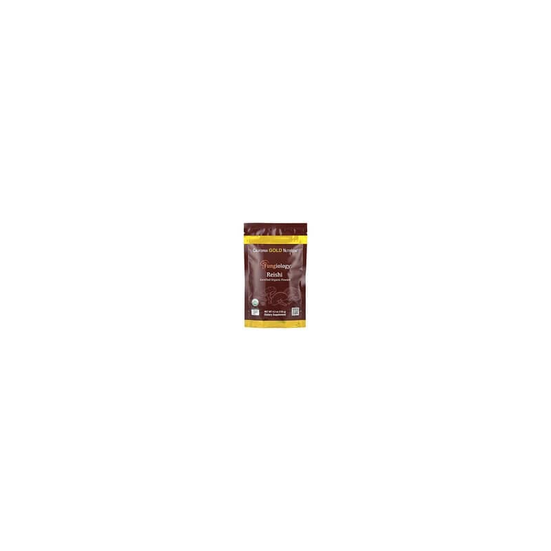 California Gold Nutrition, Fungiology®, Reishi orgánico certificado en polvo, 120 g (4,2 oz)