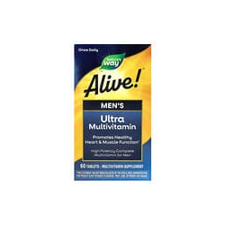 Nature's Way, Alive!, Suplemento ultramultivitamínico para hombres, 60 comprimidos