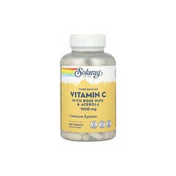 Solaray, Vitamina C de liberación prolongada con rosa mosqueta y acerola, 1000 mg, 250 comprimidos