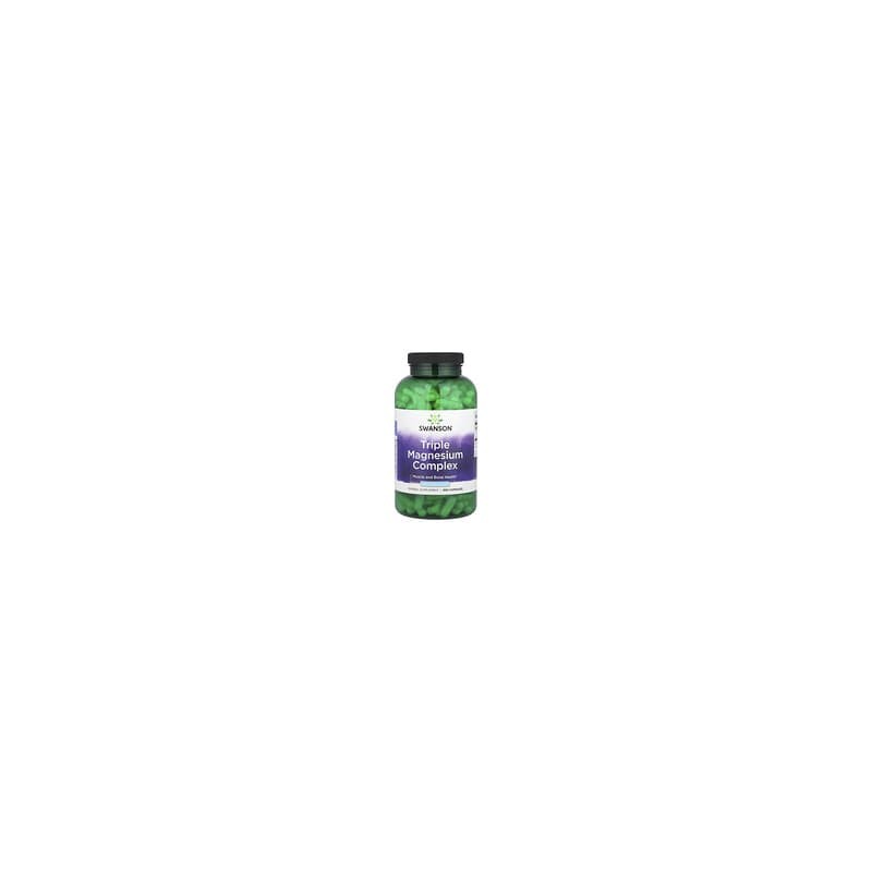Swanson, Complejo triple de magnesio, 400 mg, 300 cápsulas