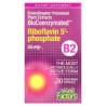 Natural Factors, BioCoenzymated™, Vitamina B2, Riboflavina-5'-fosfato, 50 mg, 30 cápsulas vegetales