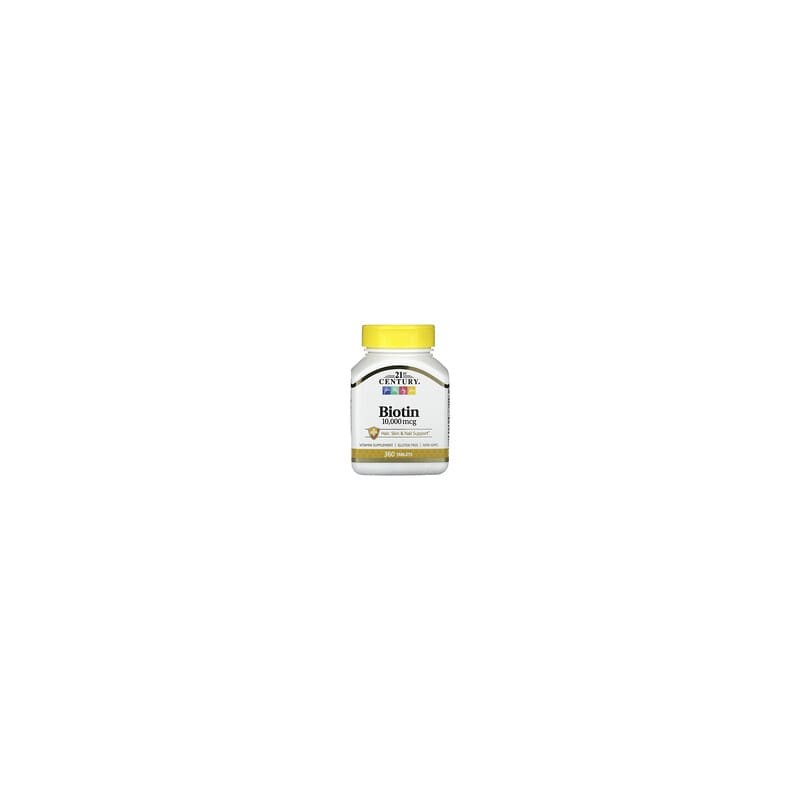 21st Century, Biotina, 10.000 mcg, 360 comprimidos