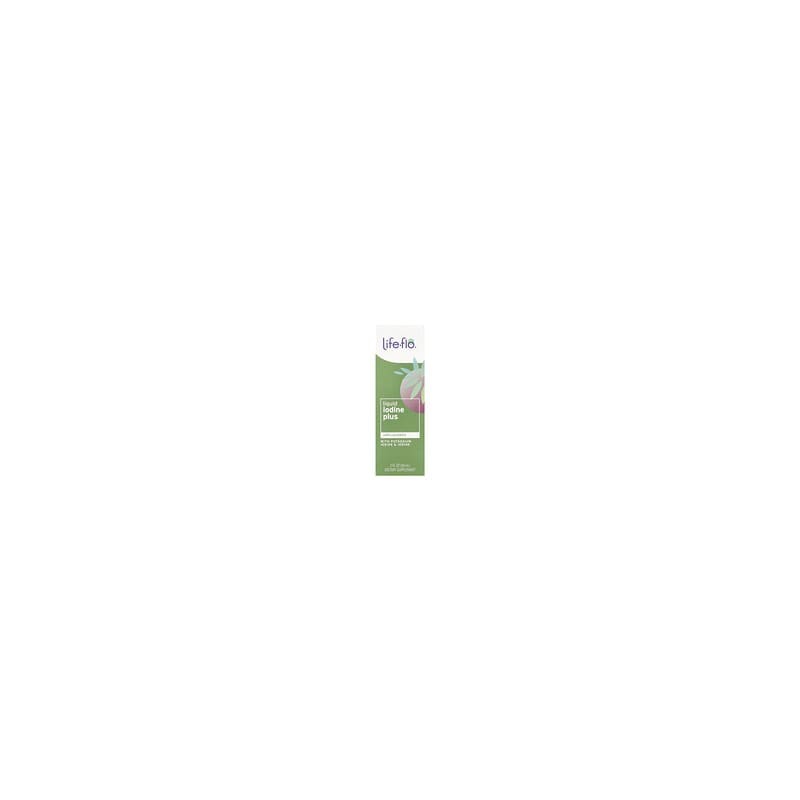 Life-flo, Yodo líquido plus, Con yoduro de potasio y yodo, Sin sabor, 150 mcg, 59 ml (2 oz. líq.)