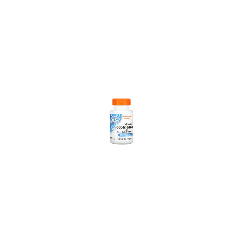 Doctor's Best, Tocotrienoles con EVNol SupraBio, 50 mg, 60 cápsulas blandas