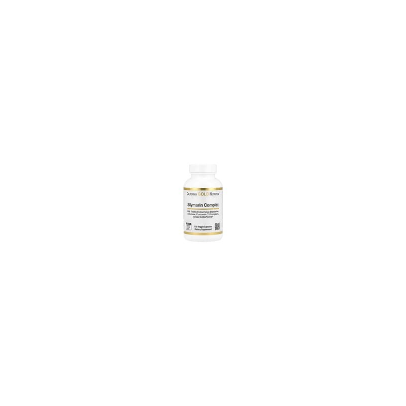California Gold Nutrition, Complejo de silimarina, Con extracto de cardo mariano, diente de león, alcachofa, Curcumin C3 Complex