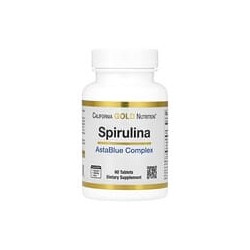 California Gold Nutrition, Espirulina con complejo AstaBlue, 60 comprimidos