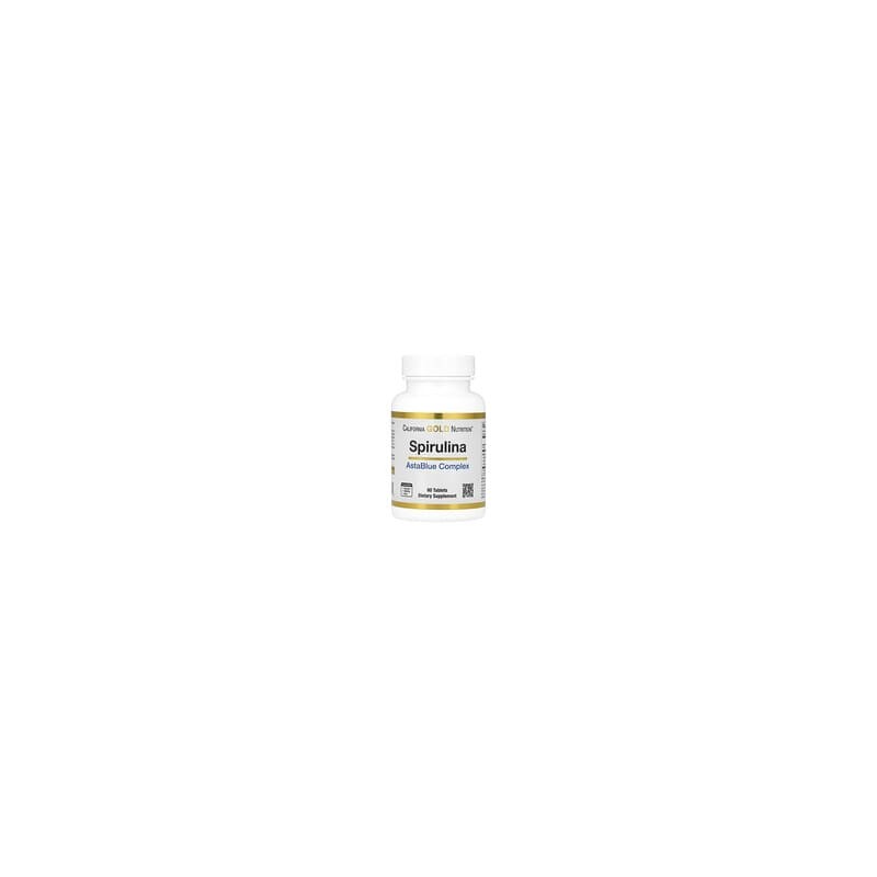 California Gold Nutrition, Espirulina con complejo AstaBlue, 60 comprimidos
