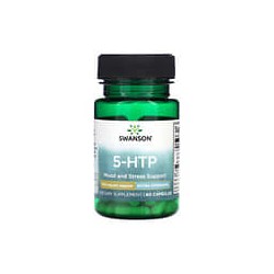 Swanson, 5-HTP, Concentración extra, 100 mg, 60 cápsulas