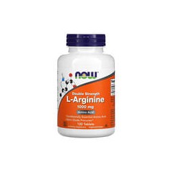 NOW Foods, L-arginina de doble concentración, 1000 mg, 120 comprimidos