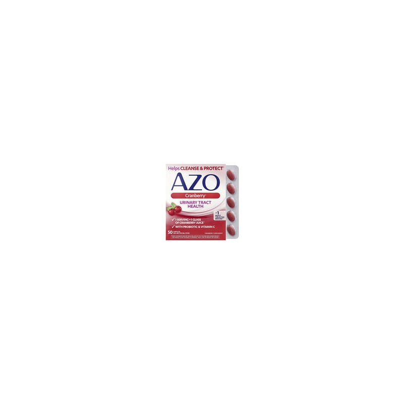 AZO, Salud de las vías urinarias Cranberry®, 50 comprimidos oblongos