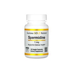 California Gold Nutrition, Espermidina, Extracto de germen de arroz, 1 mg, 30 cápsulas vegetales