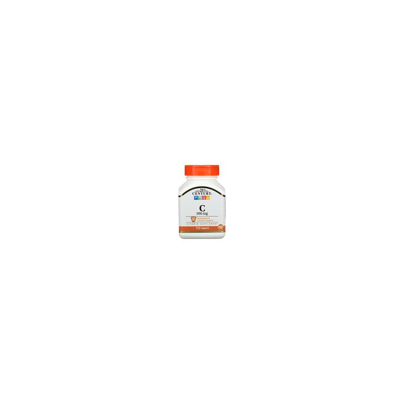 21st Century, C, 500 mg, 110 comprimidos