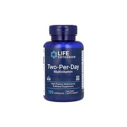 Life Extension, Suplemento multivitamínico, Dos cápsulas por día, 120 cápsulas