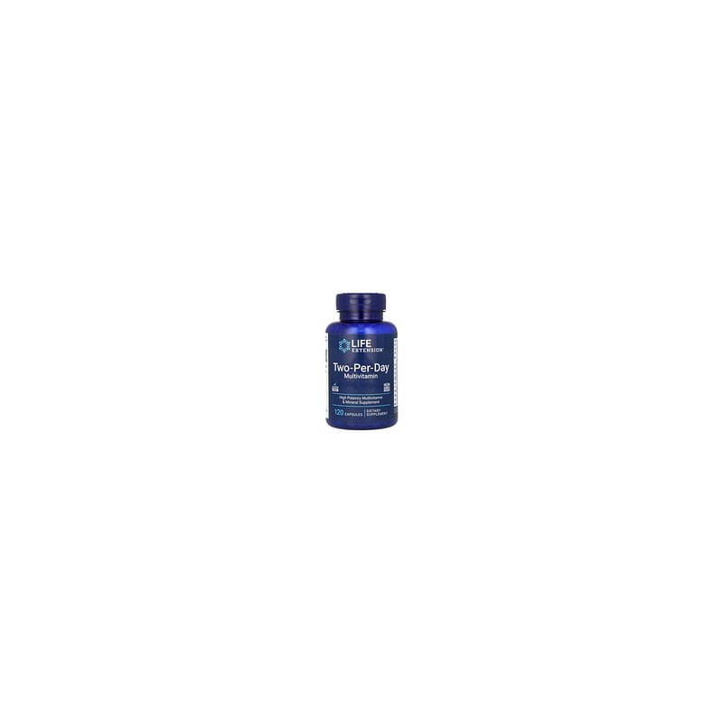 Life Extension, Suplemento multivitamínico, Dos cápsulas por día, 120 cápsulas