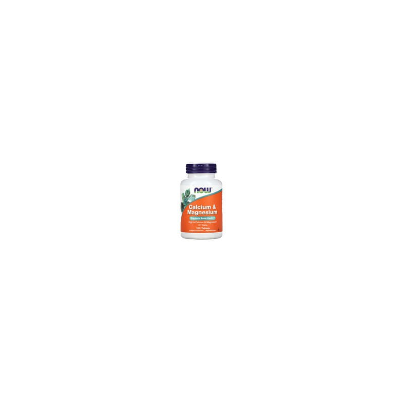NOW Foods, Calcio y magnesio`` 100 comprimidos