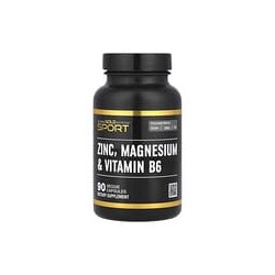 California Gold Nutrition, Sport, Zinc, magnesio y vitamina B6, 90 cápsulas vegetales