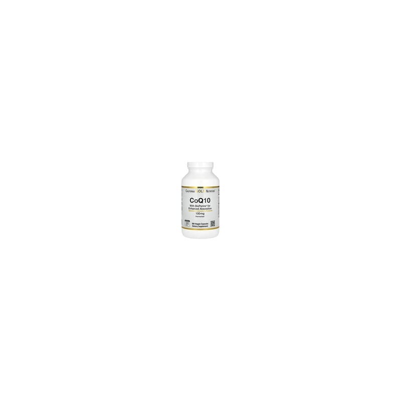California Gold Nutrition, CoQ10 con BioPerine, 100 mg, 360 cápsulas vegetales