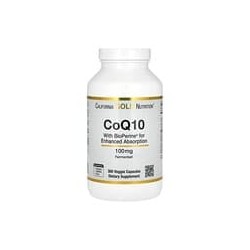 California Gold Nutrition, CoQ10 con BioPerine, 100 mg, 360 cápsulas vegetales