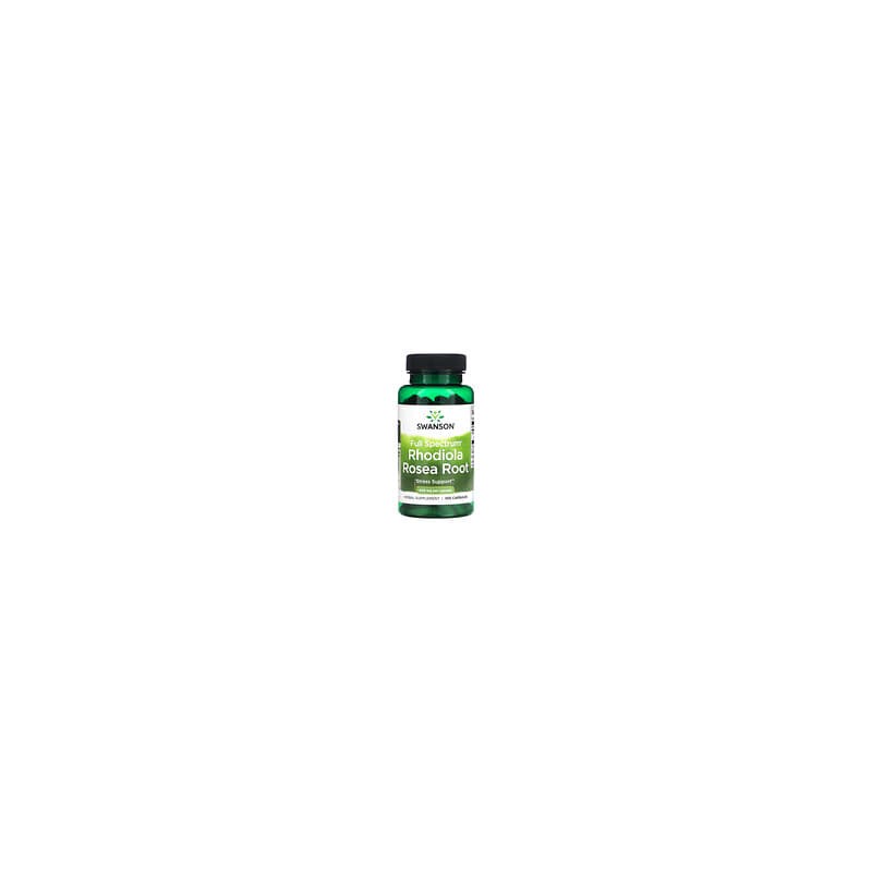 Swanson, Raíz de Rhodiola rosea de espectro completo, 400 mg, 100 cápsulas