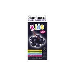 Sambucol, Jarabe de saúco negro para niños, De 2 años en adelante, Baya, 120 ml (4 oz. líq.)