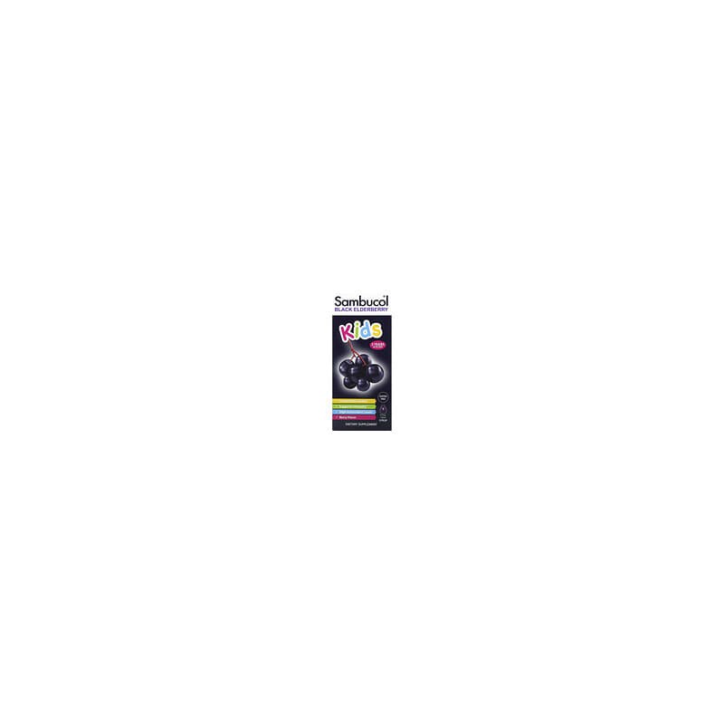 Sambucol, Jarabe de saúco negro para niños, De 2 años en adelante, Baya, 120 ml (4 oz. líq.)