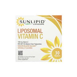 Sunlipid, Vitamina C liposomal con aceite de MCT, 30 sobres, 5 ml (0,17 oz. líq.) cada uno