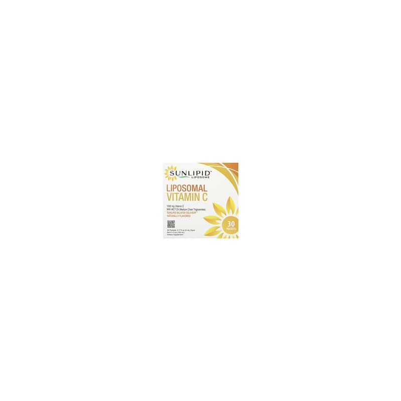 Sunlipid, Vitamina C liposomal con aceite de MCT, 30 sobres, 5 ml (0,17 oz. líq.) cada uno
