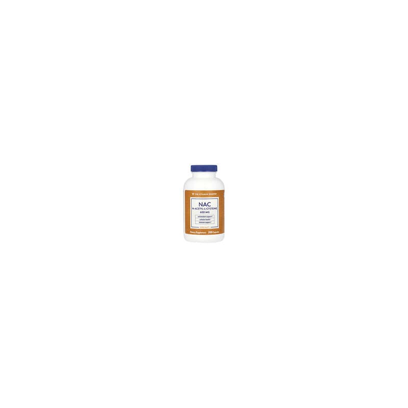 The Vitamin Shoppe, NAC, 600 mg, 200 cápsulas