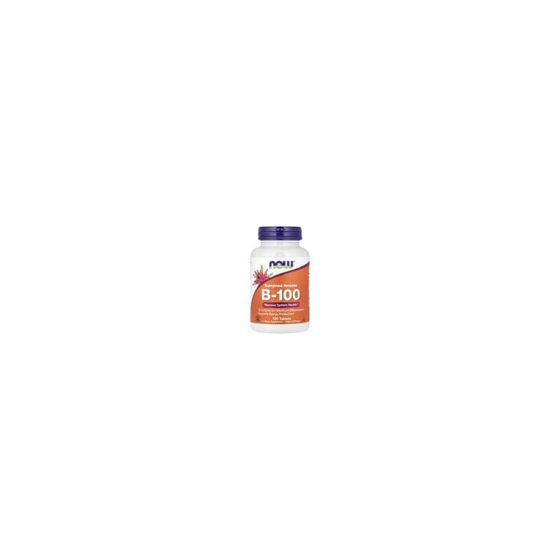 NOW Foods, B-100, Liberación prolongada, 100 comprimidos