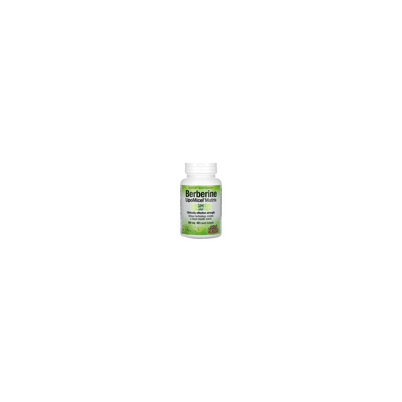 Natural Factors, Matriz de berberina LipoMicel, 500 mg, 60 cápsulas blandas líquidas