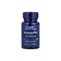 Life Extension, Astaxantina con fosfolípidos, 4 mg, 30 cápsulas blandas