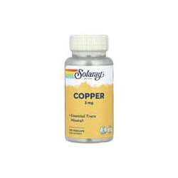 Solaray, Cobre, 2 mg, 100 cápsulas vegetales