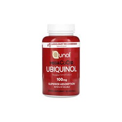 Qunol, Ubiquinol, Mega CoQ10, 100 mg, 60 cápsulas blandas