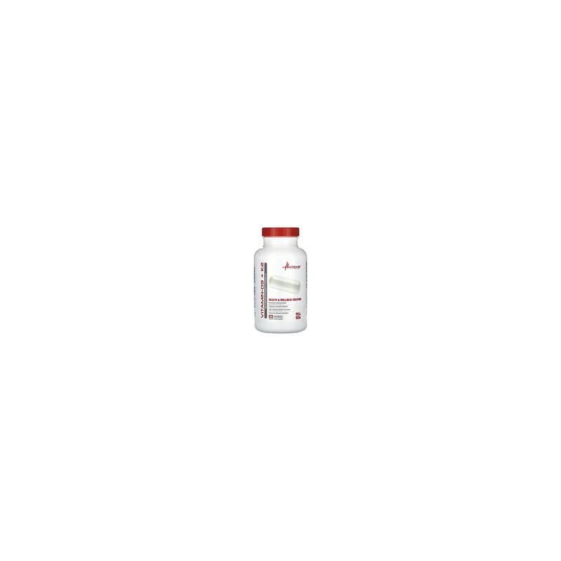 Metabolic Nutrition, Vitamina D3 + K2, Fórmula de máxima potencia, 90 cápsulas
