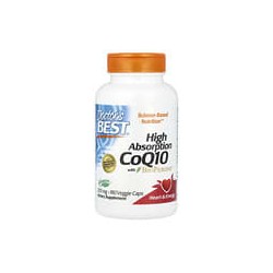 Doctor's Best, CoQ10 de alta absorción con BioPerine, 200 mg, 180 cápsulas vegetales