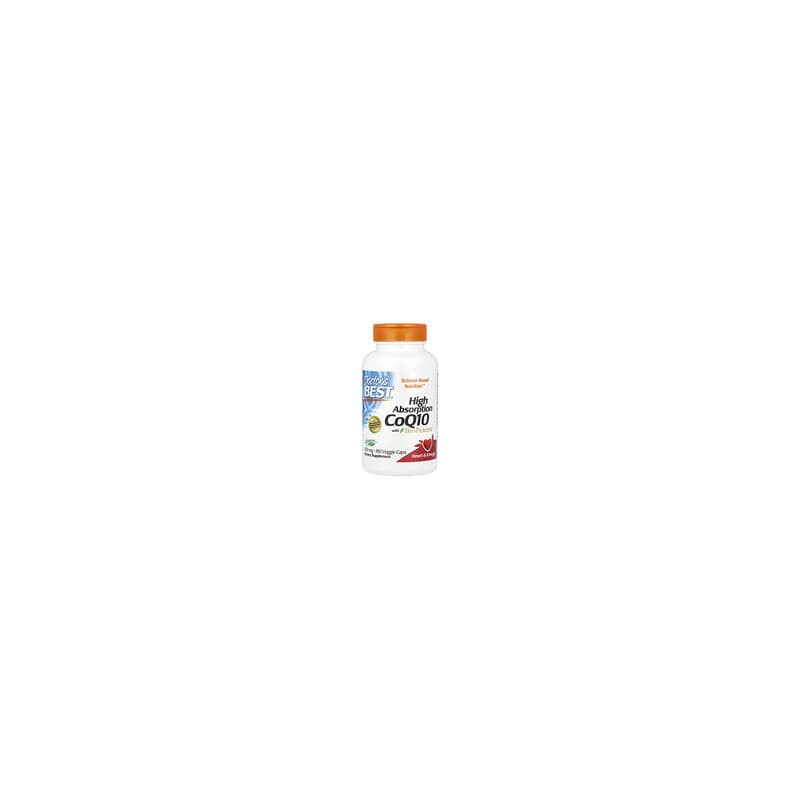 Doctor's Best, CoQ10 de alta absorción con BioPerine, 200 mg, 180 cápsulas vegetales