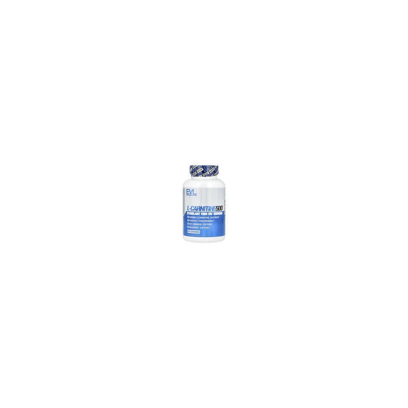 EVLution Nutrition, L-Carnitine500®, Suplemento de L-carnitina, 500 mg, 120 cápsulas