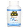 Natural Factors, Vitamina D3, Sabor a fresa, 10 mcg (400 UI), 100 comprimidos masticables