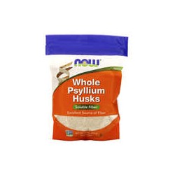 NOW Foods, Cáscaras de psilio enteras, Fibras solubles, 454 g (16 oz)