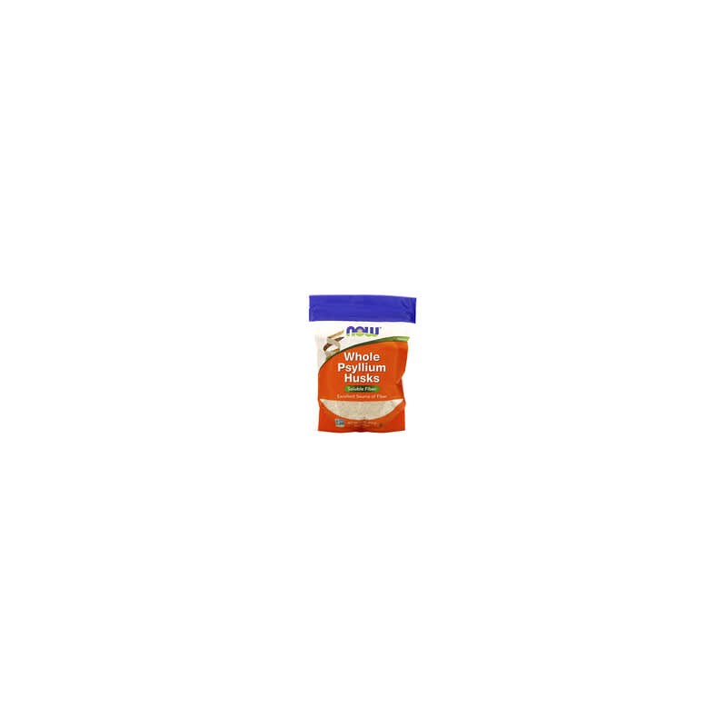NOW Foods, Cáscaras de psilio enteras, Fibras solubles, 454 g (16 oz)