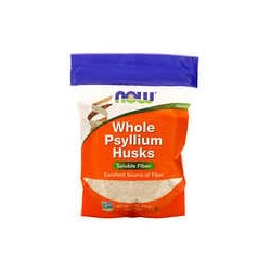 NOW Foods, Cáscaras de psilio enteras, Fibras solubles, 454 g (16 oz)