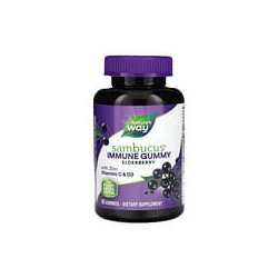 Nature's Way, Sambucus, Gomitas inmunitarias, Saúco, 60 gomitas