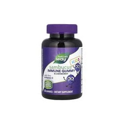 Nature's Way, Sambucus para niños, Gomitas de saúco estandarizado, 60 gomitas