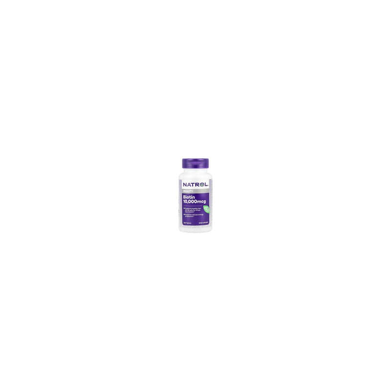 Natrol, Biotina, Concentración máxima, 10.000 mcg, 200 comprimidos
