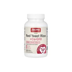 Jarrow Formulas, Arroz de levadura roja vegana con CoQ10, 120 cápsulas vegetales