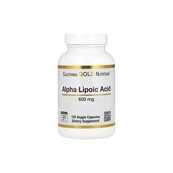 California Gold Nutrition, Ácido alfa-lipoico, 600 mg, 120 cápsulas vegetales
