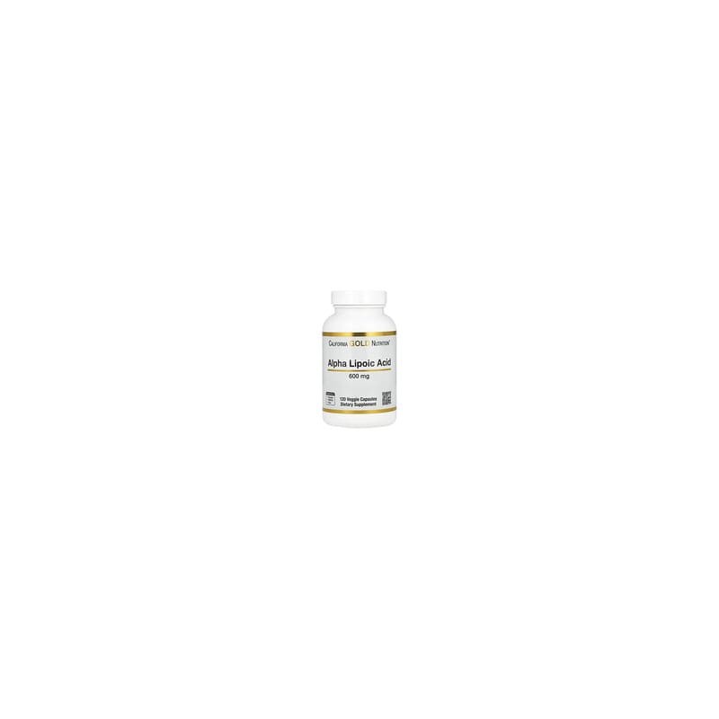 California Gold Nutrition, Ácido alfa-lipoico, 600 mg, 120 cápsulas vegetales